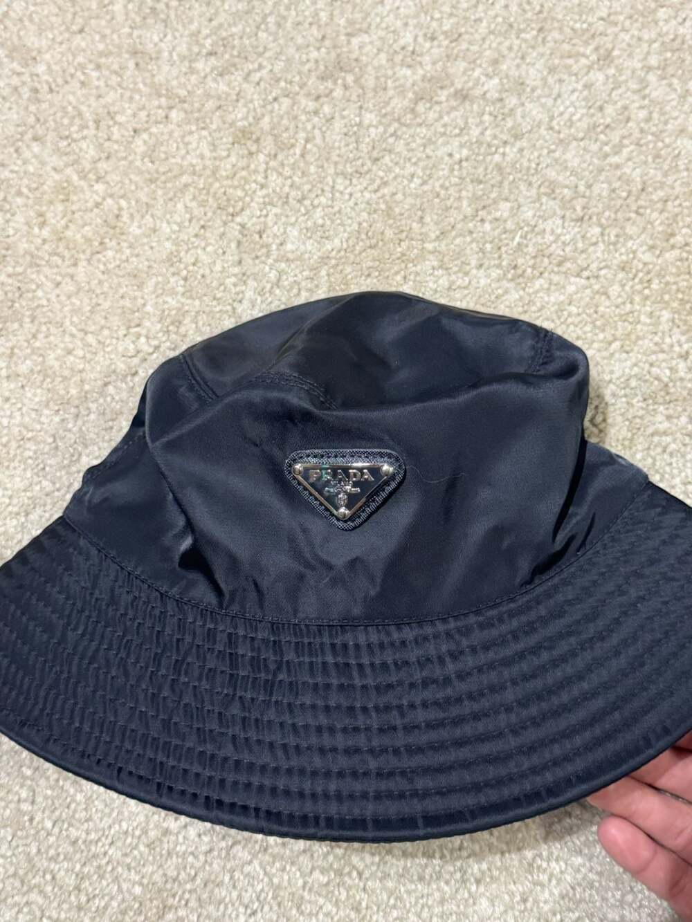 Prada Re-Nylon Bucket Hat Black